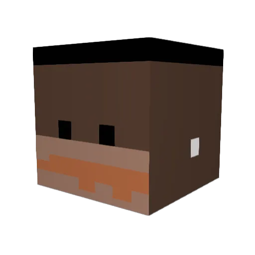 13reek Minecraft avatar head, 3D render
