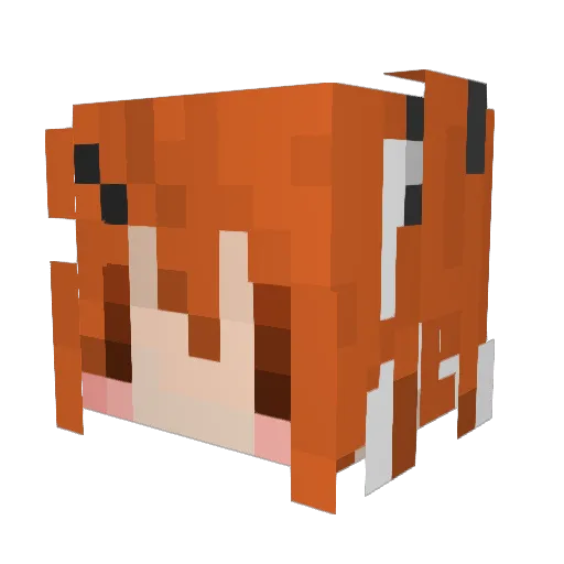 13step Minecraft avatar head, 3D render