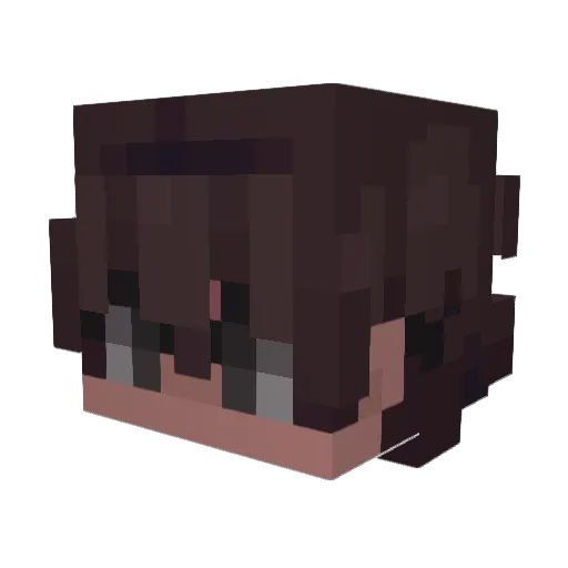 13thMaVe Minecraft avatar head, 3D render