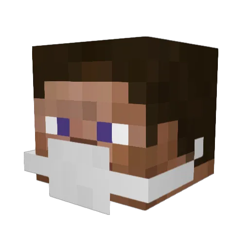 1400Nastee Minecraft avatar head, 3D render