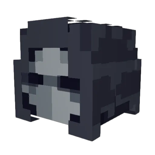 141G Minecraft avatar head, 3D render