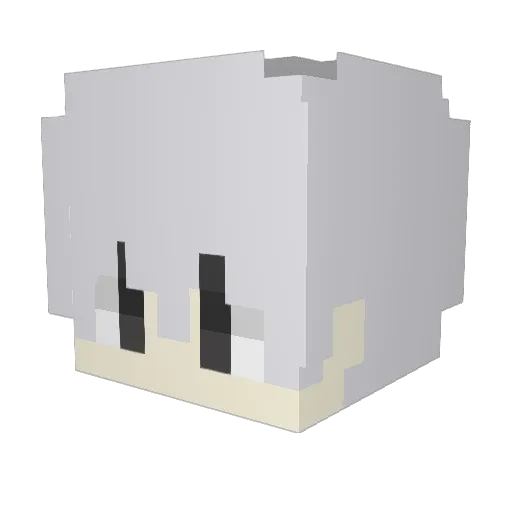 141dog Minecraft avatar head, 3D render