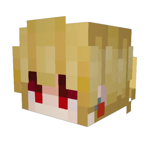 142355 Minecraft avatar head, 3D render