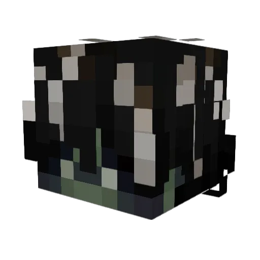 143Chaste Minecraft avatar head, 3D render