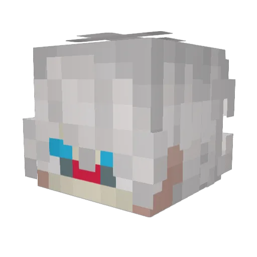 143_a_ Minecraft avatar head, 3D render