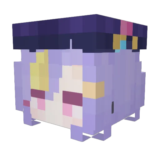 14428 Minecraft avatar head, 3D render
