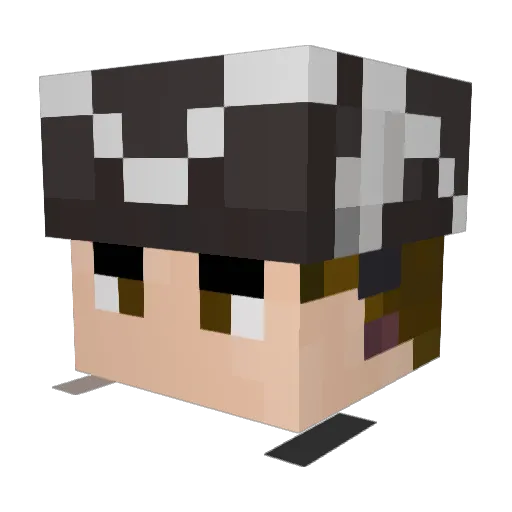 1470s Minecraft avatar head, 3D render