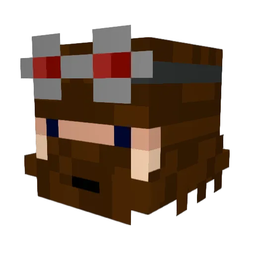 14TNThead Minecraft avatar head, 3D render