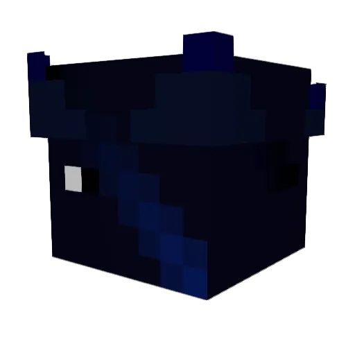 14_1 Minecraft avatar head, 3D render