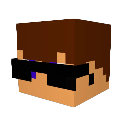 14ph Minecraft avatar head, 3D render