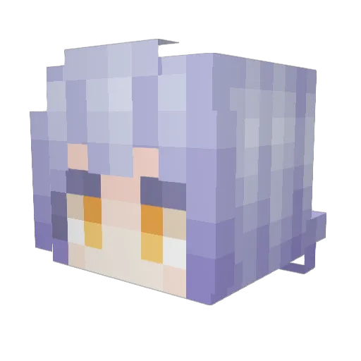 14yichen Minecraft avatar head, 3D render