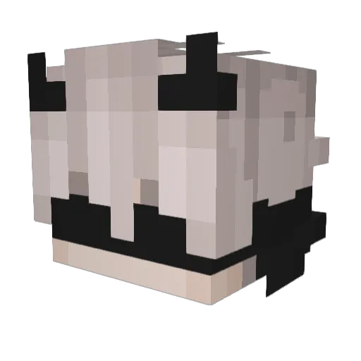 14yo_talent Minecraft avatar head, 3D render