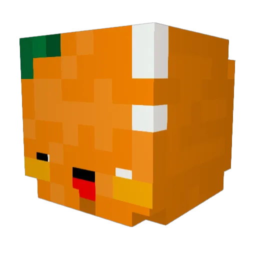 150g Minecraft avatar head, 3D render