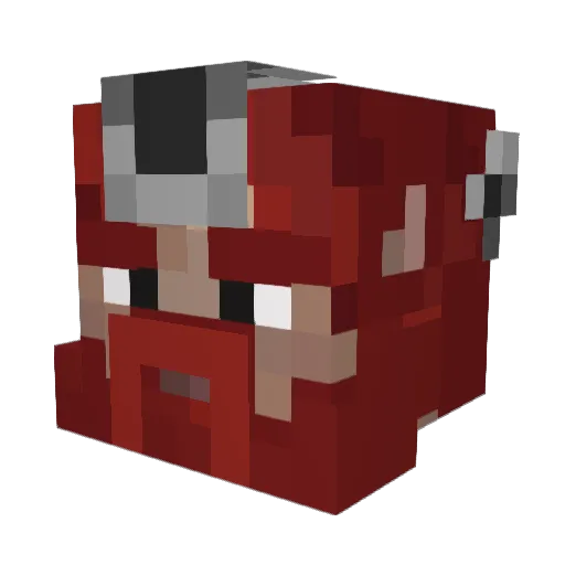 1512MMW Minecraft avatar head, 3D render