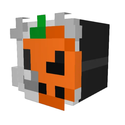 1533z Minecraft avatar head, 3D render