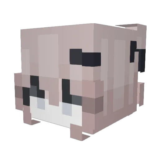153dadai Minecraft avatar head, 3D render