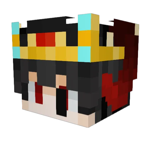 15444845 Minecraft avatar head, 3D render