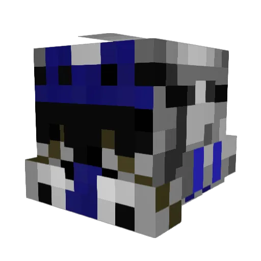 155Max Minecraft avatar head, 3D render