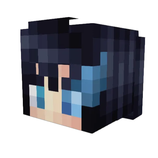 15641741111 Minecraft avatar head, 3D render