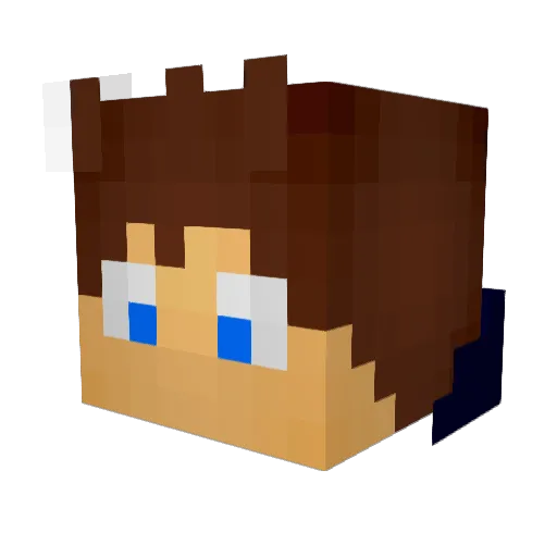 156s Minecraft avatar head, 3D render