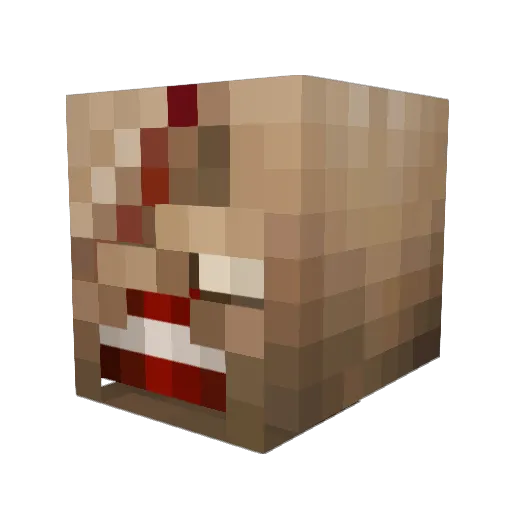 157_Lancelot Minecraft avatar head, 3D render