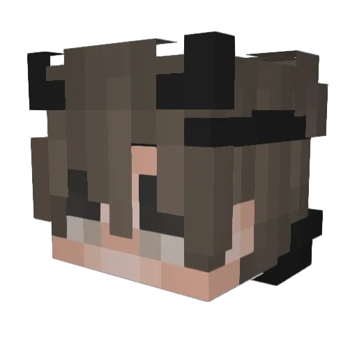 159HardD4rk Minecraft avatar head, 3D render