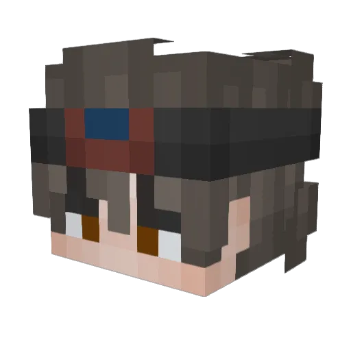 15NMH Minecraft avatar head, 3D render