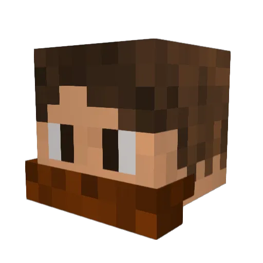 15Nation Minecraft avatar head, 3D render