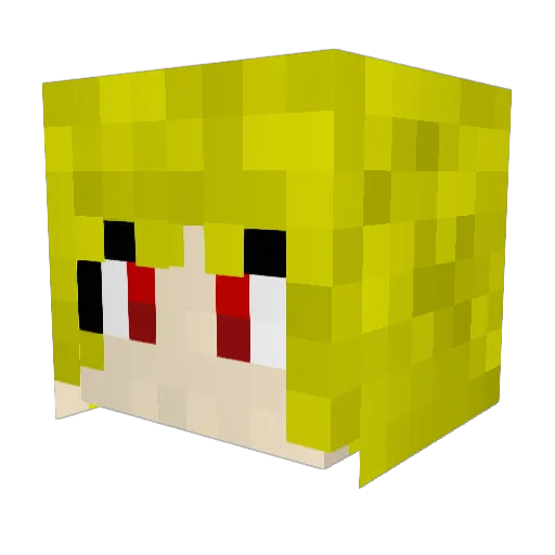 15Next Minecraft avatar head, 3D render
