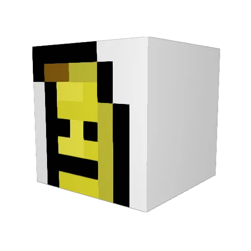 15cooler Minecraft avatar head, 3D render