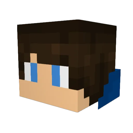15flyby1 Minecraft avatar head, 3D render