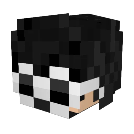 15no Minecraft avatar head, 3D render