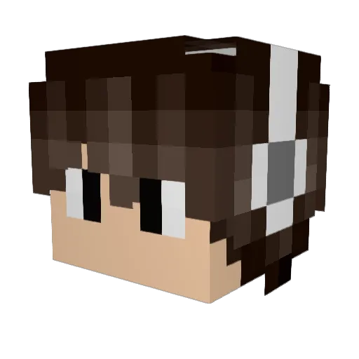 160316 Minecraft avatar head, 3D render