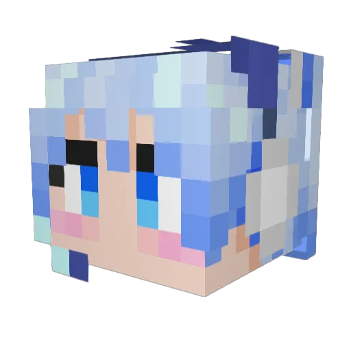 164_39s Minecraft avatar head, 3D render