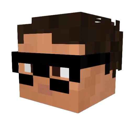 168KingsAve Minecraft avatar head, 3D render