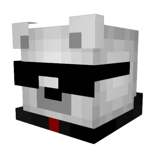169mlg Minecraft avatar head, 3D render