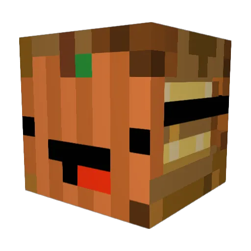 16Bitmp Minecraft avatar head, 3D render