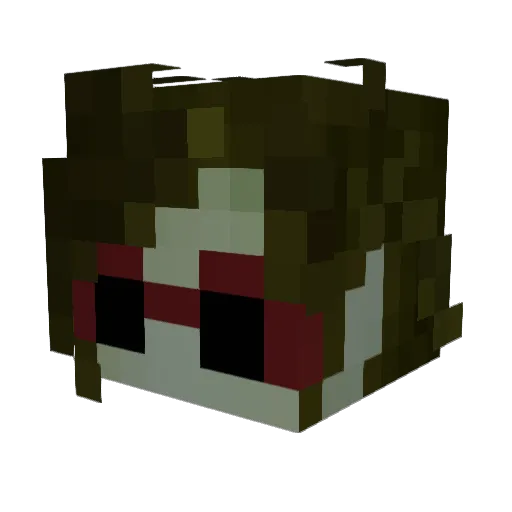 16Cents Minecraft avatar head, 3D render