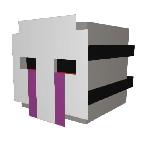 16Dreams Minecraft avatar head, 3D render
