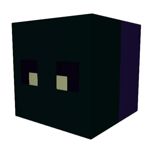 16LA13 Minecraft avatar head, 3D render