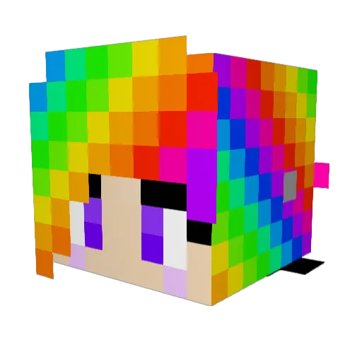 16obsession Minecraft avatar head, 3D render