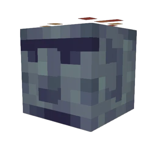 16x5 Minecraft avatar head, 3D render