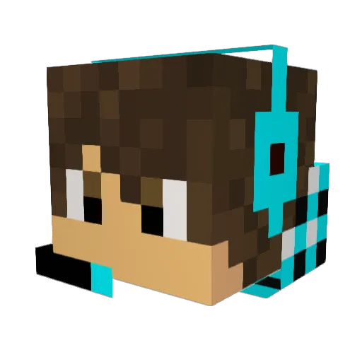 174005 Minecraft avatar head, 3D render