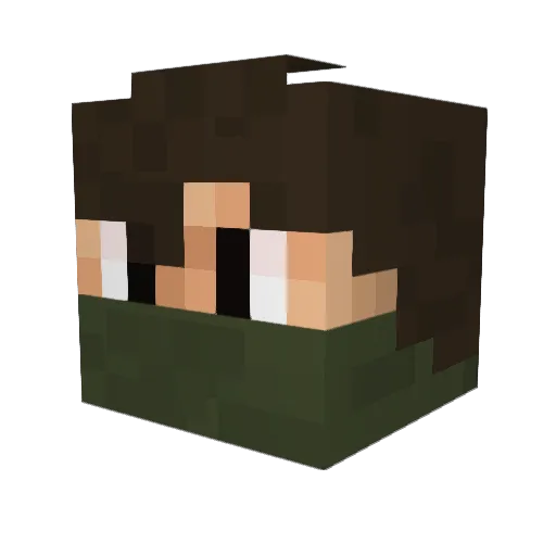 1753vova15 Minecraft avatar head, 3D render