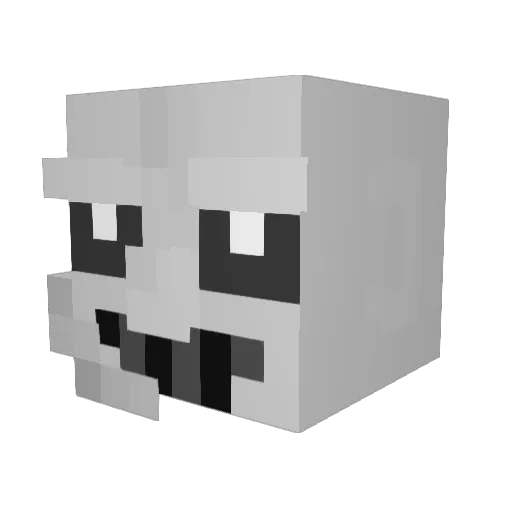 176s Minecraft avatar head, 3D render