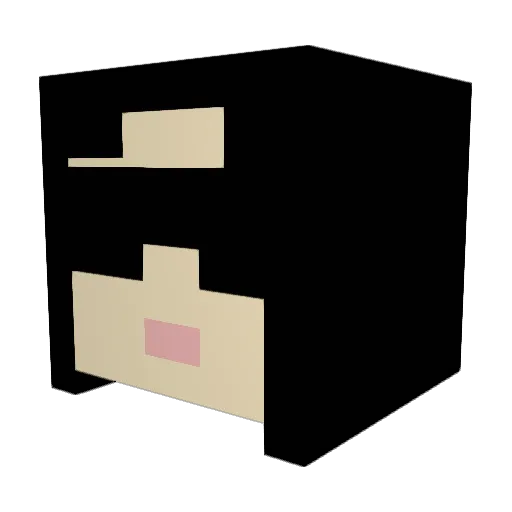 177MPH Minecraft avatar head, 3D render