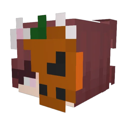 178kmph Minecraft avatar head, 3D render