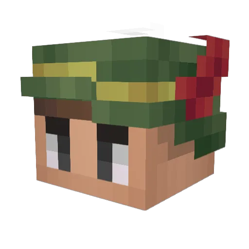 17Bundy Minecraft avatar head, 3D render