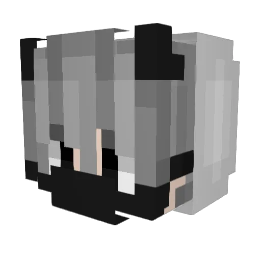 17Light Minecraft avatar head, 3D render