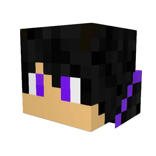 17_Nova Minecraft avatar head, 3D render